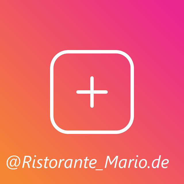Instagram für Ristorante Mario